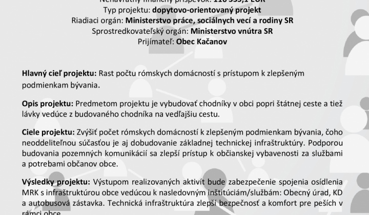 Aktuality / Výstavba chodníkov a autobusových zastávok v obci Kačanov - foto