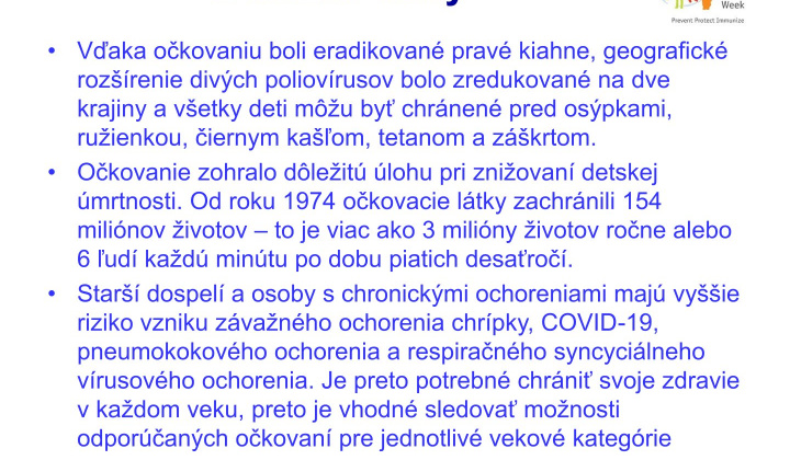 Aktuality / Európsky imunizačný týždeň - foto