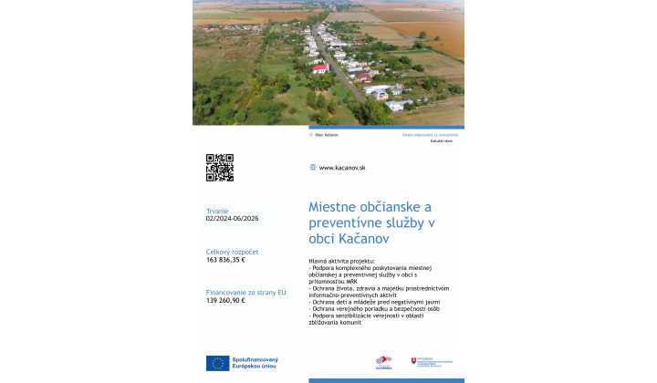 MOaPS Kačanov informácie o projekte
